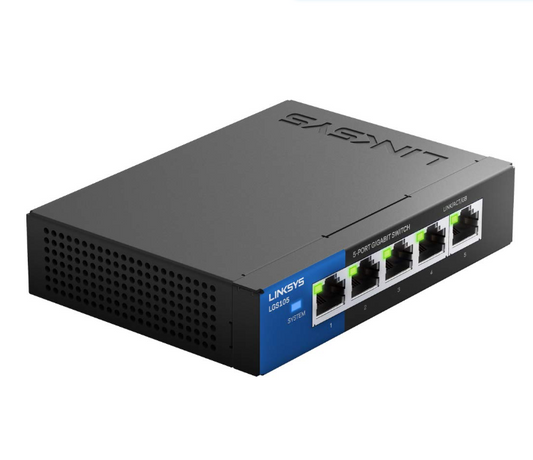 Linksys LGS105 5-Port Business Desktop Gigabit Switch