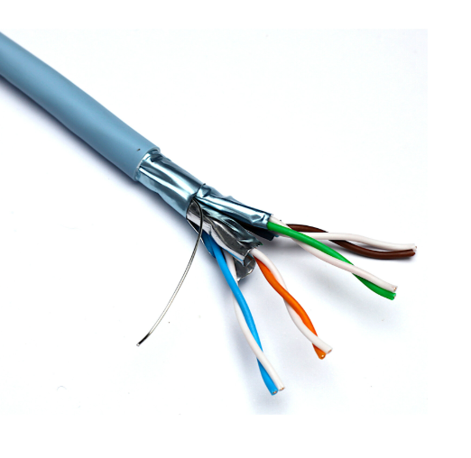 Excel Solid Cat6A Cable F/FTP LSOH CPR Euroclass Dca 500 m Reel Ice Blue Part Code :- 100-996