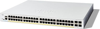 مفتاح Cisco Catalyst 1300-48P-4G المُدار، 48 منفذ GE، PoE، 4x1GE SFP، حماية محدودة مدى الحياة (C1300-48P-4G)