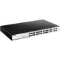 مفتاح ذكي DLINK DGS-F1210-26PS-E مزود بـ 24 منفذ PoE ومنفذي SFP