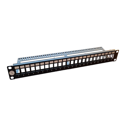 Techlogiks 1 U 24 port cat6 Unshielded Unloaded patch panel