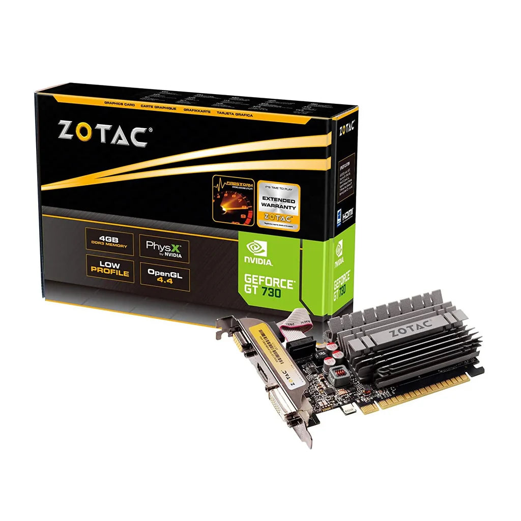 ZOTAC GEFORCE DDR3 4GB GT 730 VGA CARD