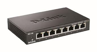 محول سطح مكتب غير مُدار من D-link DGS-108 Gigabit 8-PORT