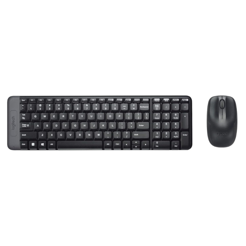 Logitech MK220 Wireless Keyboard And Mouse Combo (Black)