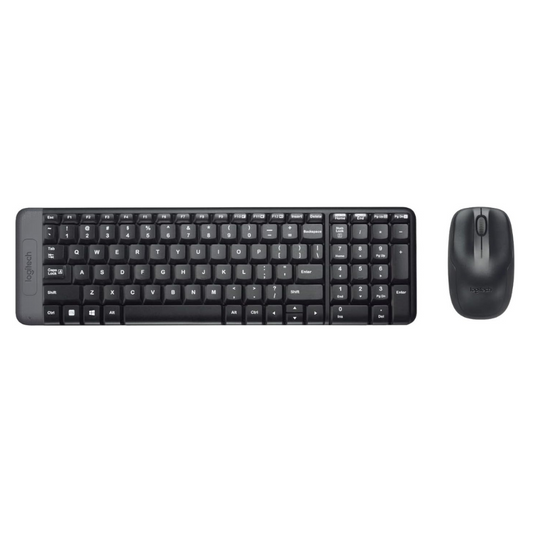 Logitech MK220 Wireless Keyboard And Mouse Combo (Black)