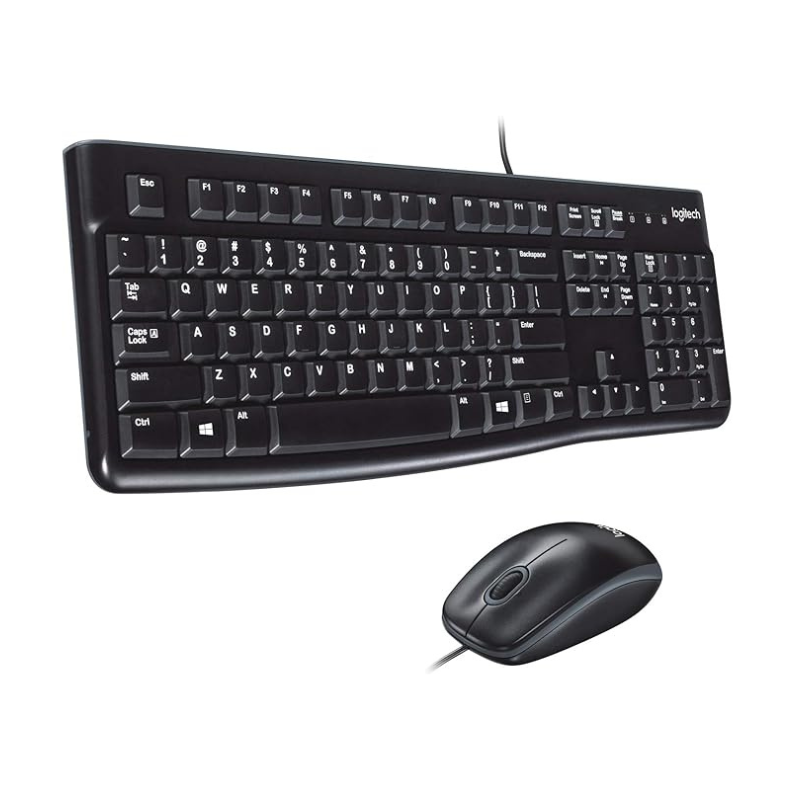 Logitech MK120 wired keyboard and mouse combo
