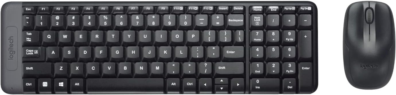 Logitech MK220 Wireless Keyboard And Mouse Combo (Black)
