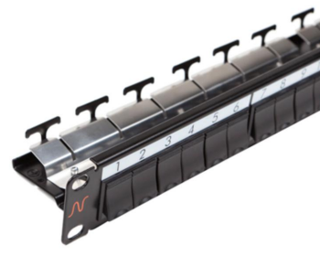 aginode (Nexans ) LANmark Patch Panel 24 Snap-In Black N521.661BK