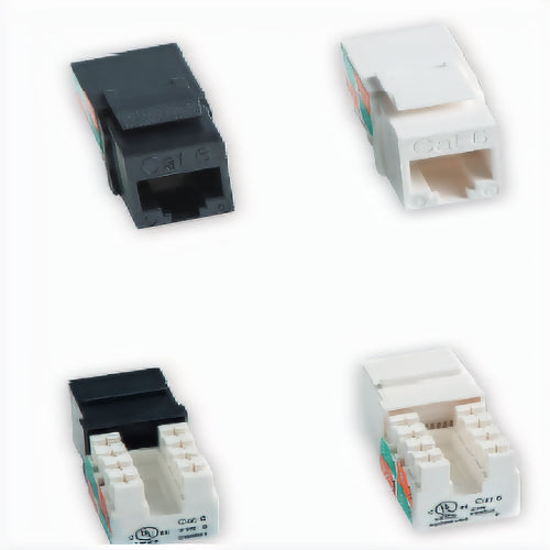 Techlogiks CAT6 UNSHIELDED KEYSTONE JACK 180⁰