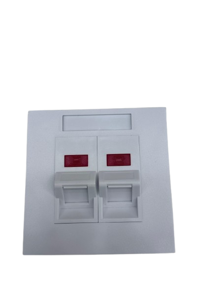 Superiortec Cat6 Dual Face  Plate Angled