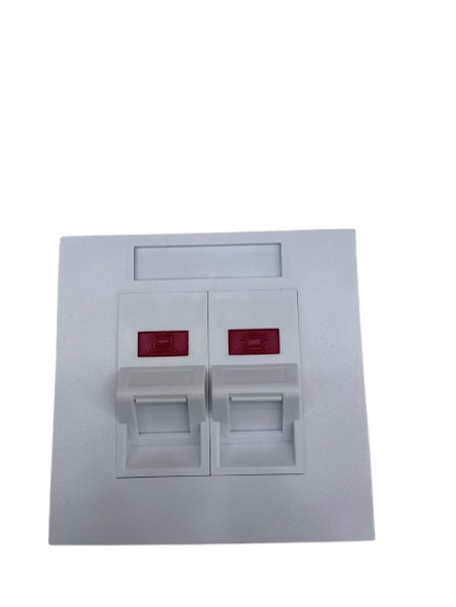 Superiortec Cat6 Dual Face  Plate Angled