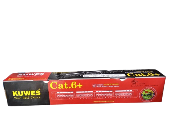 Kuwes Cat6 24 Port Loaded Patch Panel