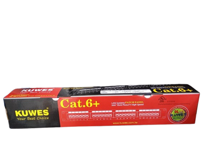 Kuwes Cat6 24 Port Loaded Patch Panel