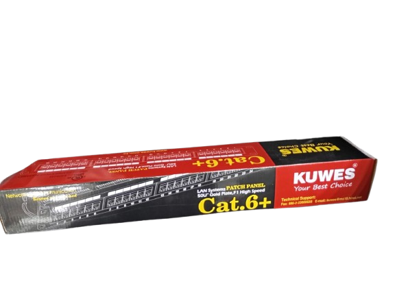 Kuwes Cat6 24 Port Loaded Patch Panel