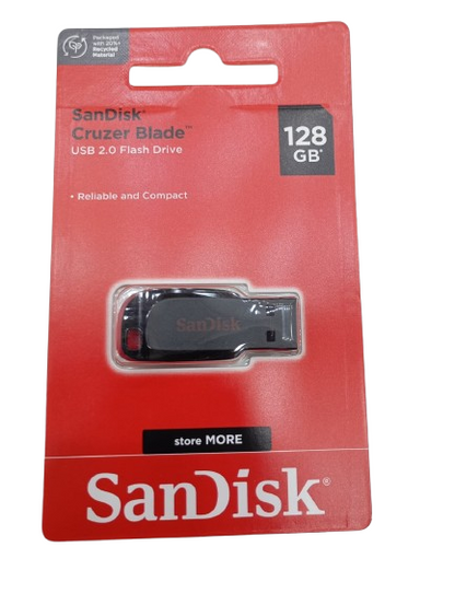 SanDisk 128 GB Cruzer Blade USB Flash Drive