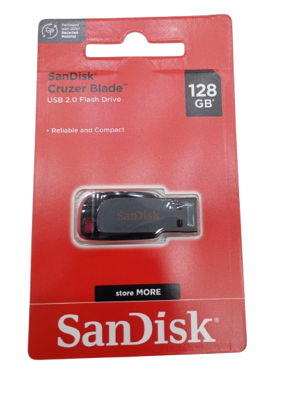 SanDisk 128 GB Cruzer Blade USB Flash Drive