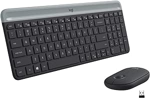 لوحة مفاتيح لاسلكية رفيعة من لوجيتك Mk470