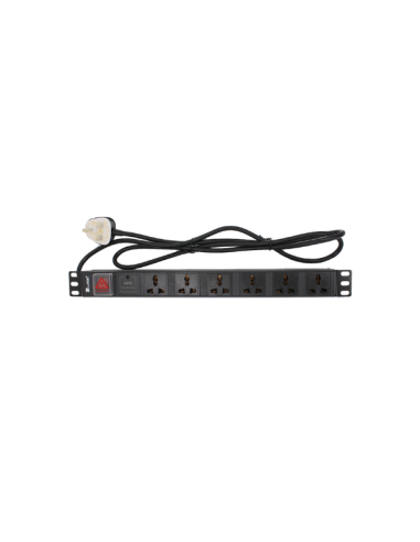 Techlogiks   6 WAY PDU ,1U 2meter cable